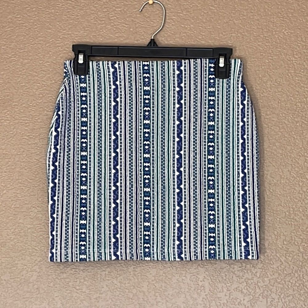 Zara Sweater Striped Mini Skirt Size Small